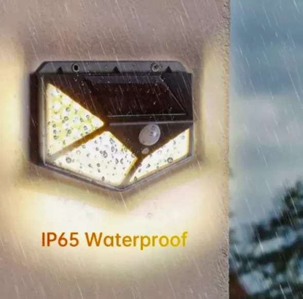 Foco Lámpara de jardín Solar para exteriores, 100 LED, impermeable